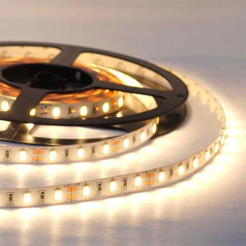 Fos me Wasserdicht LED-Streifen 12V Warmes Weiß Licht 5m Typ SMD5050