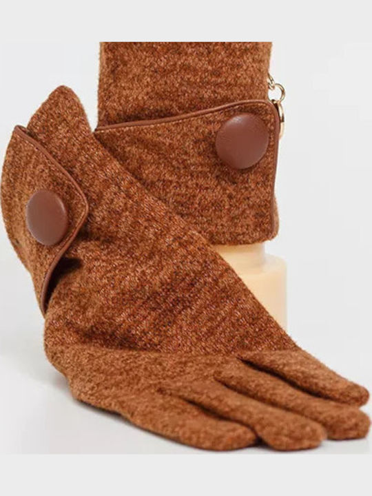 GL-08 Brown Women's Knitted Touch Gloves