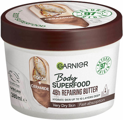 Garnier Superfood Cocoa & Ceramide Moisturizing Butter for Dry Skin 380ml