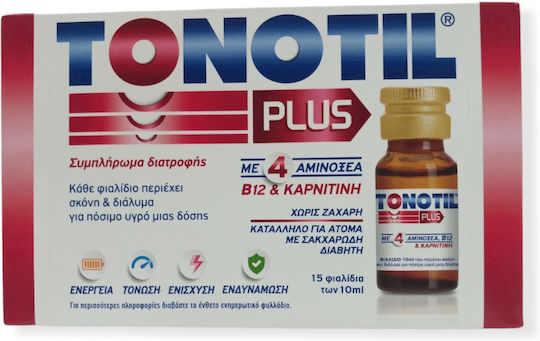 Tonotil Plus Πολυβιταμίνη για Ενέργεια 30 x 10ml