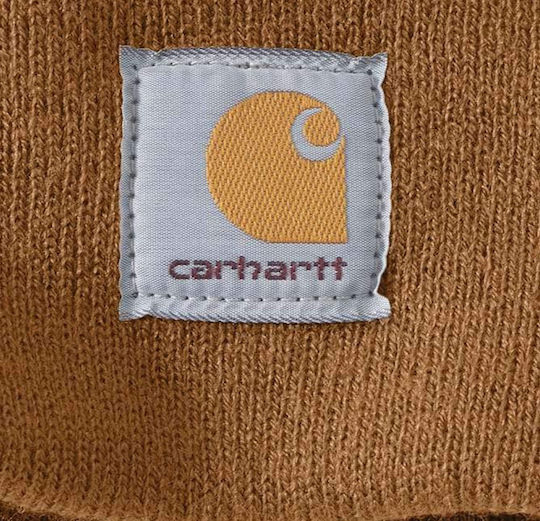 Beanie Căciulă Pentru Bărbați Cu Tricotat Coastă În Culoare Maro