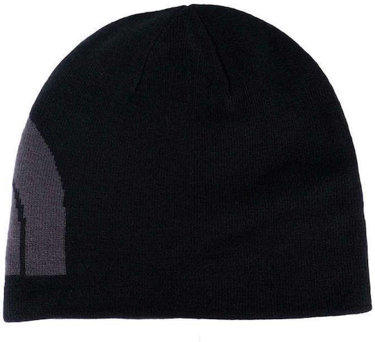 Beanie Männer Wendbar Beanie Gestrickt in Schwarz Farbe