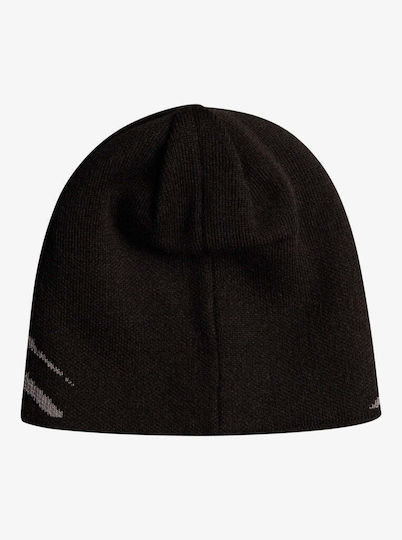 M&w Beanie Ανδρικός Reversible Σκούφος Πλεκτός σε Μαύρο χρώμα