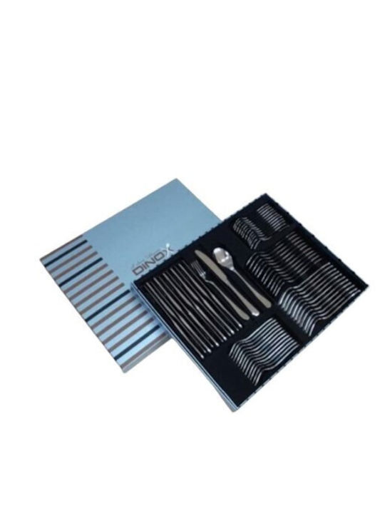 Dinox Cuba Cutlery Set Silver 60pcs
