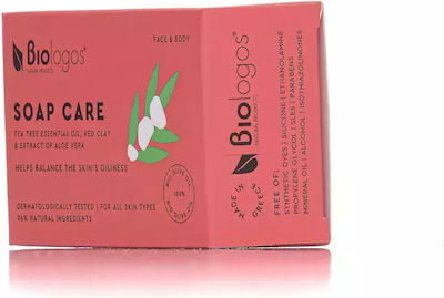 Viologos Tea Tree Oil & Red Clay Soap Bar 130gr