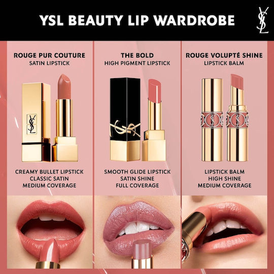 Ysl Rouge Pur Couture The Bold Κλασικό Κραγιόν 21 Rouge Paradoxe 3gr