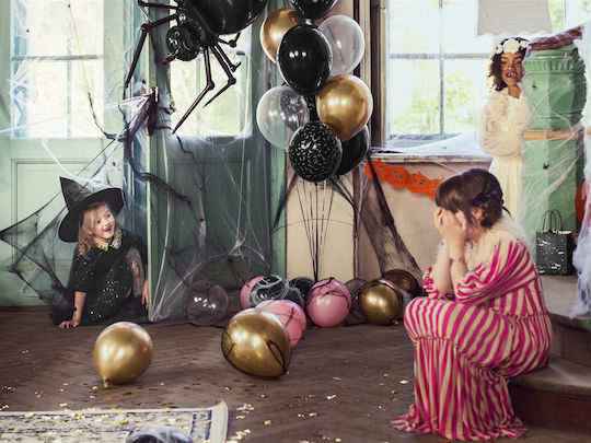 PartyDeco Черен декоративен паяжина Halloween Висящи декоративни за Парти Хелоуин 1бр PH60-010