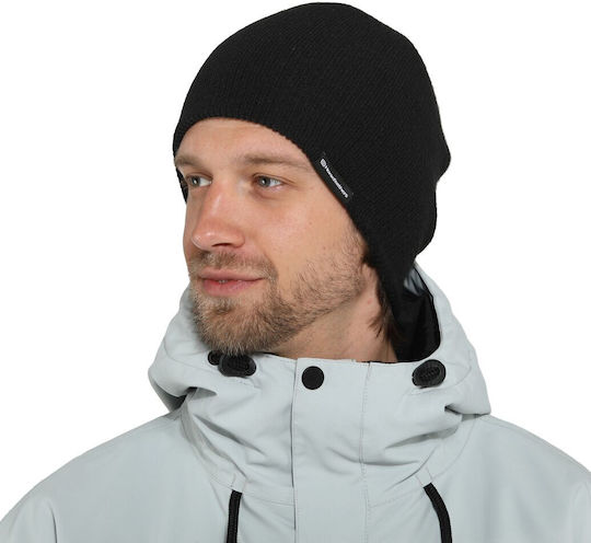 Beanie Ανδρικός Σκούφος Πλεκτός σε Μαύρο χρώμα