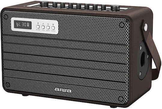 Aiwa Ηχείο Karaoke με Ασύρματα Μικρόφωνα DSP Enigma Lite MIX420/BR Καφέ