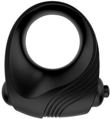 LateToBed Romeri Δονούμενο Δαχτυλίδι Πέους Σιλικόνης Black LT-690