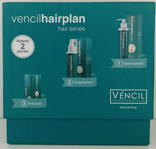 Vencil Hairplan Hair Treatment Set against Hair Loss with Shampoo 3pcs