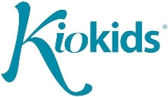 Kiokids Stars Kids Water Bottle Thermos Plastic with Straw Light Blue 280ml