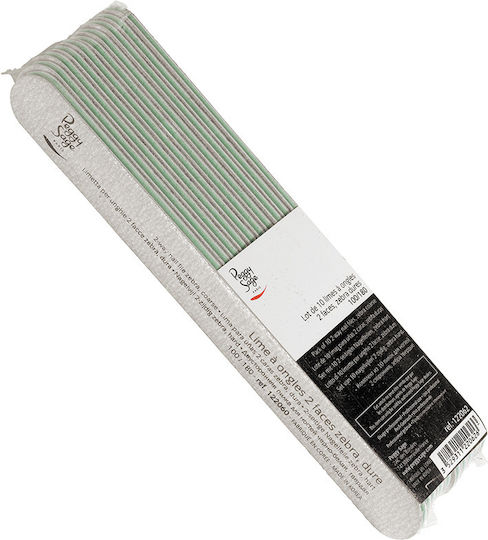 Peggy Sage Straight File Paper 100/180 10pcs 2 Όψεων
