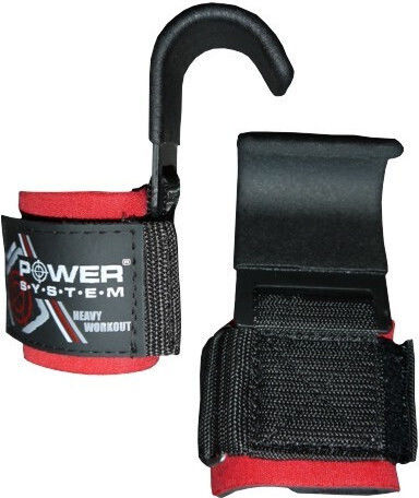 Power System Hardcore Hooks Weightlifting Wrist Wraps 2pcs
