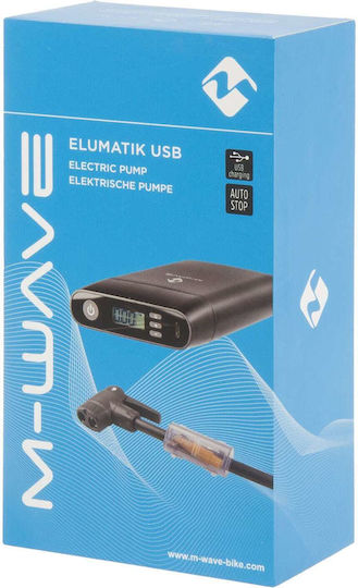 M-Wave USB Mini 470410 Mini Fahrradluftpumpe Hand