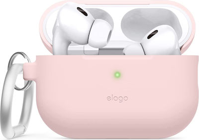 Elago Hülle Silikon mit Haken Lovely Pink für Apple AirPods Pro