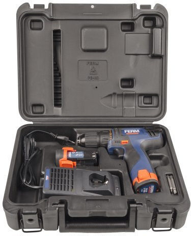 Ferm Ferm Cordless Drill Driver 10.8V 2x1.5Ah Battery