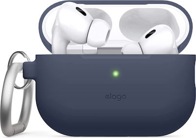 Elago Θήκη Σιλικόνης με Γάντζο σε Μπλε χρώμα για Apple AirPods Pro