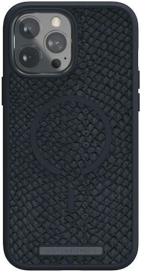 Njord Salmon Leather Back Cover Δερμάτινο 2mm Γκρι (iPhone 13 Pro Max)