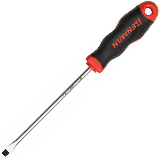 Benman Κατσαβίδι Μακρύ Ίσιο Μεγέθους 6.5x200mm Maxpower