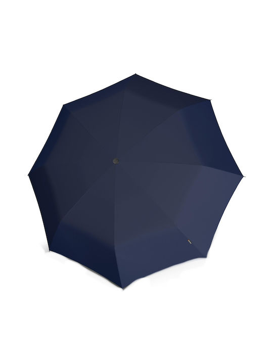 Knirps T.760 Automatic Umbrella with Walking Stick Navy Blue