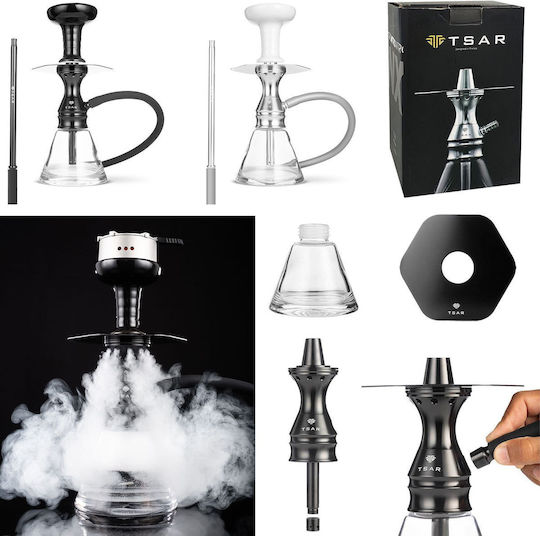 Hookah Наргиле Tsar Nitro Nx Еднопосочен Черен 33см