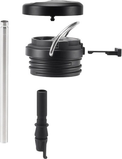 Klean Kanteen TKWide Ποτήρι Θερμός Ανοξείδωτο BPA Free 592ml Μαύρο με Καλαμάκι