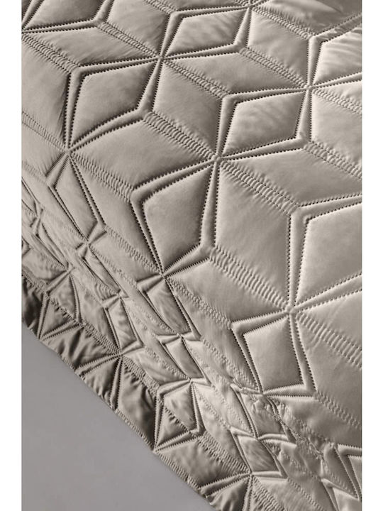 Guy Laroche Suite Set Bridal Blanket Queen with 2 Pillowcases Taupe 240x250 cm