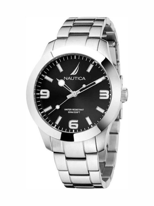 Nautica Pacific Beach Ρολόι Μπαταρίας με Μεταλλικό Μπρασελέ