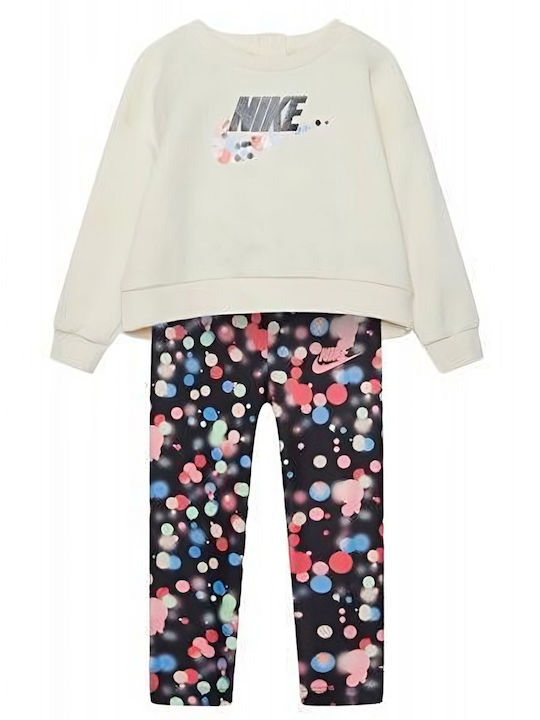 Nike Παιδικό Σετ με Κολάν Χειμερινό 2τμχ Μπεζ
