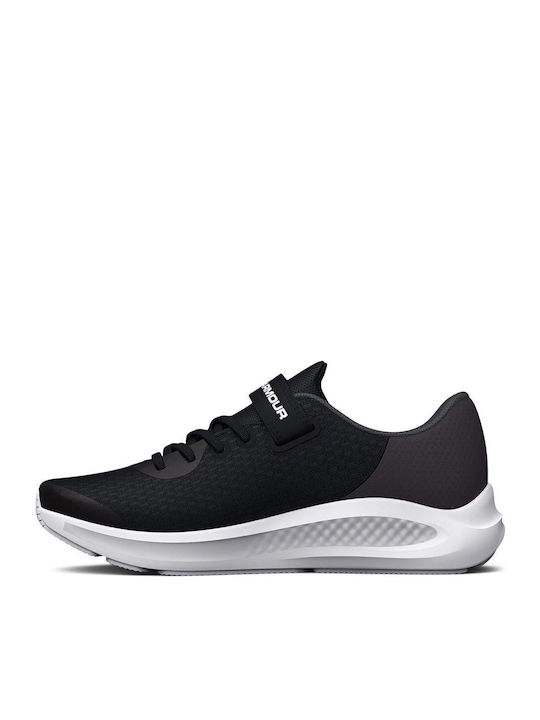 GPS Pursuit 3 Kids Sports Shoes Running with Hoop & Loop Closure Black