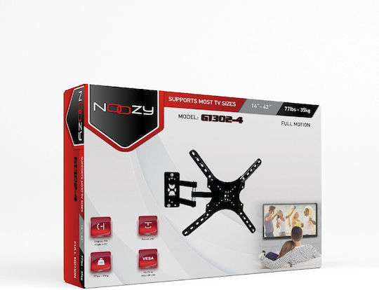 Noozy G1302-4 Βάση Τηλεόρασης Τοίχου με Βραχίονα έως 42" και 35kg