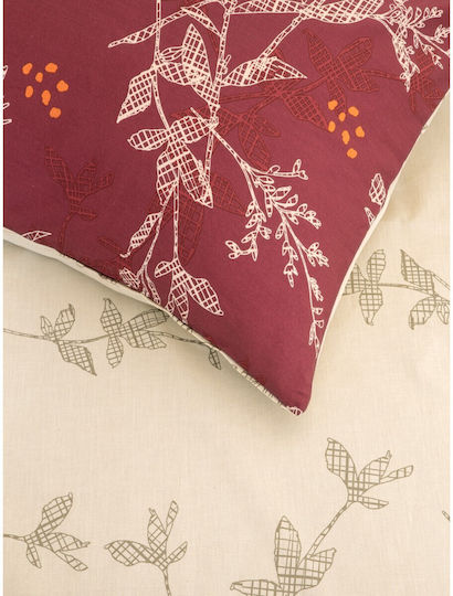 Kocoon Set Single 3pcs 100x200+30cm with Elastic Grunge Rose / Bordeaux Kocoon Set Single 3pcs 100x200+30cm with Elastic Grunge Rose / Bordeaux