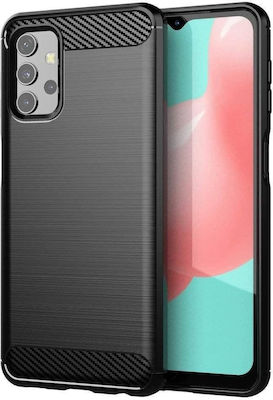 Forcell Carbon Back Cover Σιλικόνης Μαύρο (Galaxy A32 4G)