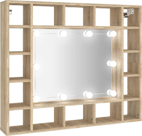 vidaXL 808867 Ορθογώνιος Led από Μοριοσανίδα με Ντουλάπι, Ράφι & Υποδοχή Λαμπτήρα 91x76.5cm Καφέ vidaXL 808867 Ορθογώνιος Led από Μοριοσανίδα με Ντουλάπι, Ράφι & Υποδοχή Λαμπτήρα 91x76.5cm Καφέ