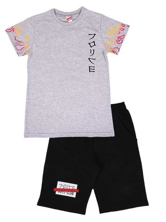 Kids' Set with Shorts Summer 2pcs Gray