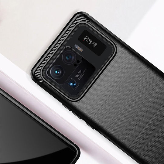 Forcell Carbon Back Cover Σιλικόνης Μαύρο (Xiaomi Mi 11 Ultra)