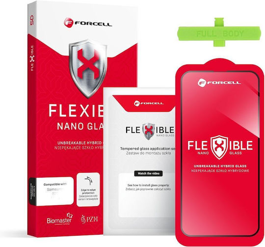Forcell Flexible 5D Full Face Tempered Glass Μαύρο (iPhone 14 Plus / 13 Pro Max)