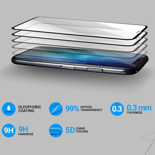 Roar 5D Full Glue Full Face Tempered Glass (Redmi 5A)