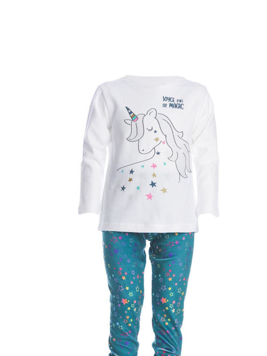 Joyce Kids Set with Leggings Winter 2pcs White