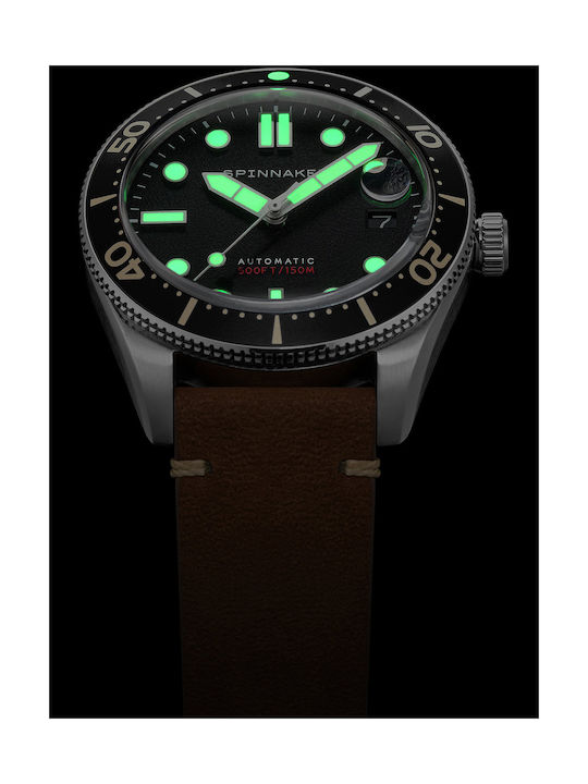 Spinnaker Croft Watch Automatic with Brown Leather Strap