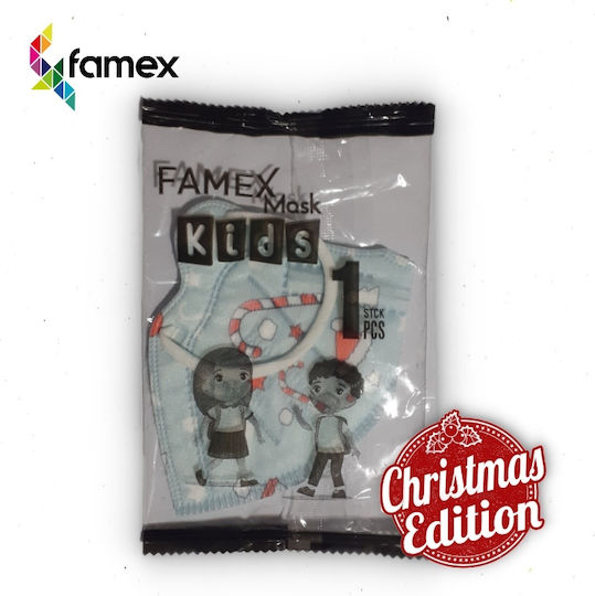 Famex Kids Mask FFP2 NR Protective Mask FFP2 Kids Christmas Edition 10pcs