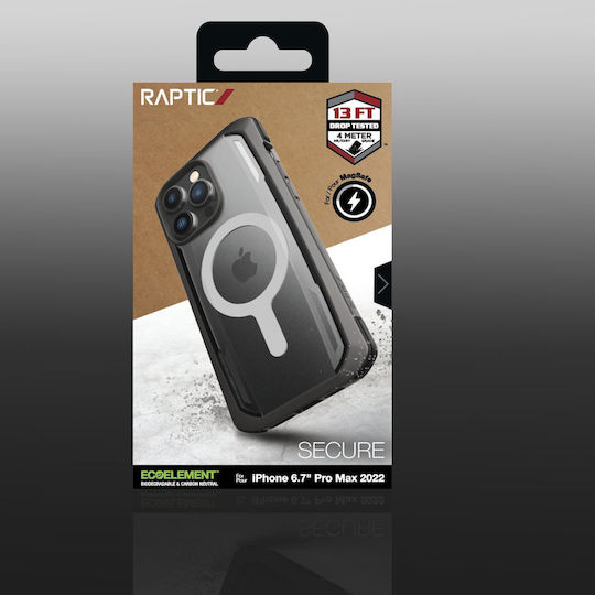 X-Doria Raptic Secure Back Cover Πλαστικό Μαύρο (iPhone 14 Pro Max)