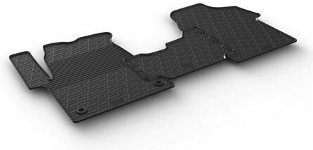Cik Set of Front and Rear Mats 4pcs for Peugeot 1007 2004-2009 Black