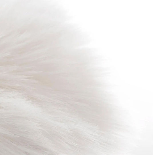 Atmosphera Килим Правоъгълена Furry Бял