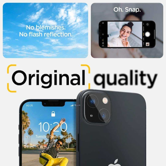 Spigen Optik.tr Προστασία Κάμερας Tempered Glass Μαύρο για το iPhone 14 / 14 Plus