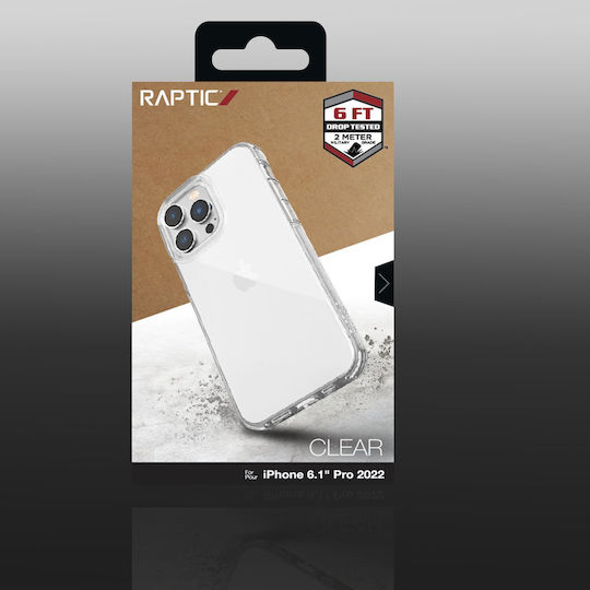 Raptic Clear Back Cover Πλαστικό / Σιλικόνης Διάφανο (iPhone 14 Pro)