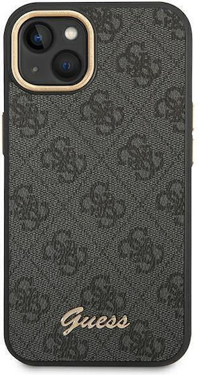Guess Umschlag Rückseite Kunststoff Schwarz (iPhone 14)
