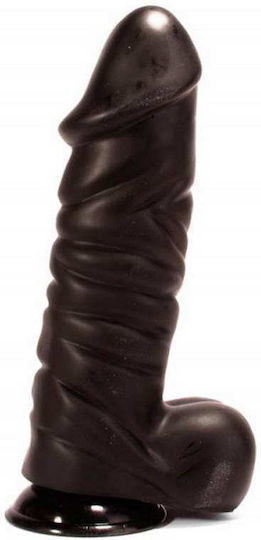 X-Men Oliver's Cock Ρεαλιστικό Dildo με Όρχεις και Βεντούζα Black 39cm