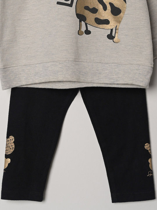 Kids' Set with Leggings Winter 2pcs Gray